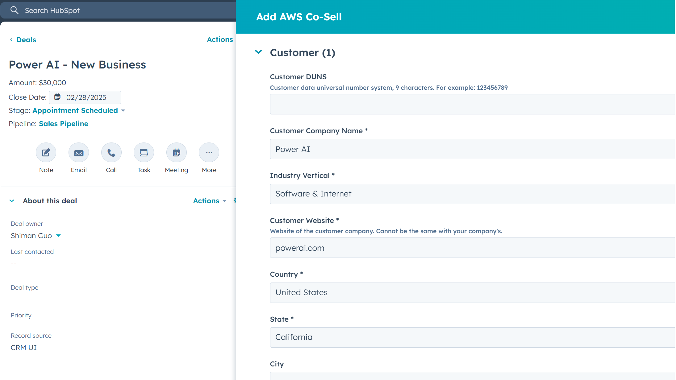 Co-Sell with Cloud Partners with one click